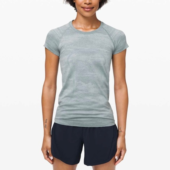 Lululemon Swiftly‎ Speed Short Sleeve, Aqua Smoke - Picture 1 of 7